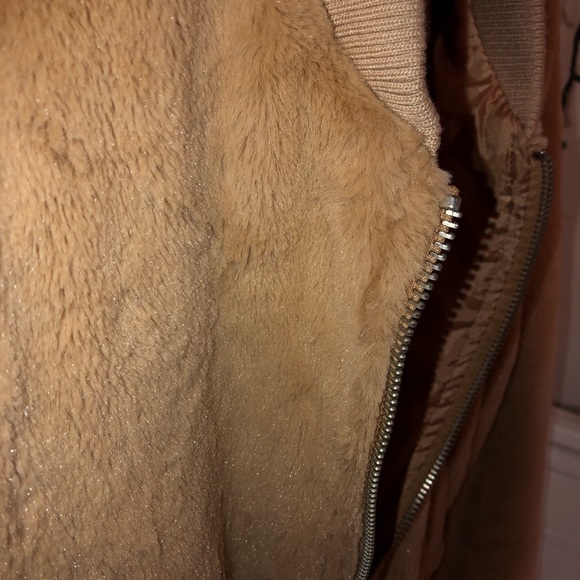 Tan , Faux Fur Fleece - Picture 3 of 3